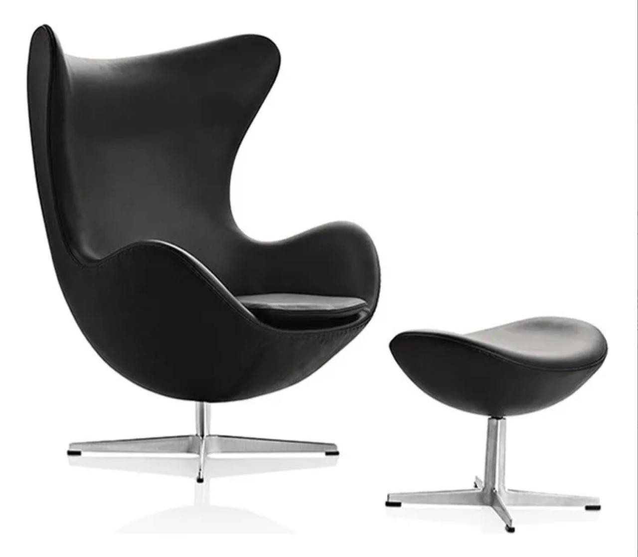 Sillón Eco Cuero Stargrain Angora con Otomana: imagen 1